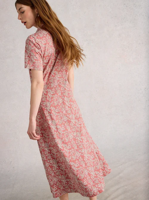 Robe Chemise En Jersey Rua - Pink Mlt - 52/R Image 4