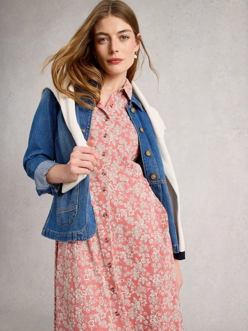 Robe Chemise En Jersey Rua - Pink Mlt - 52/R Image 3
