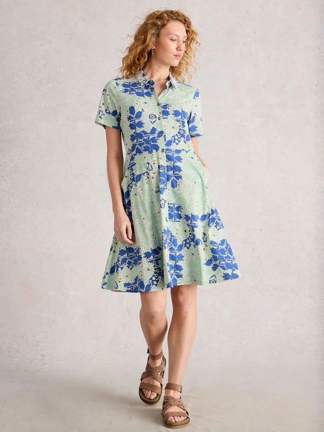 Robe Chemise En Jersey Ria