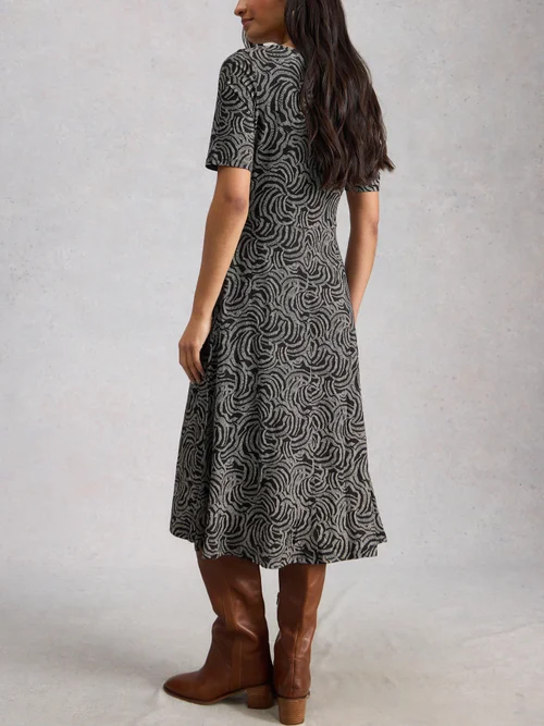 Robe En Jersey Madeline - Blk Mlt - 34/R Image 4