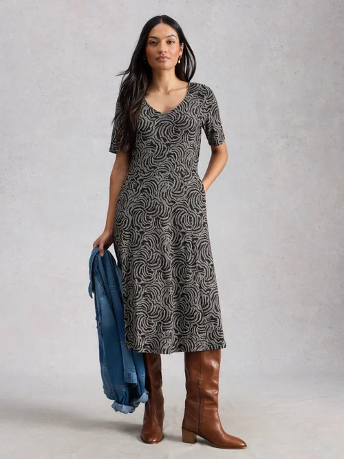 Robe En Jersey Madeline - Blk Mlt - 52/R Image 2