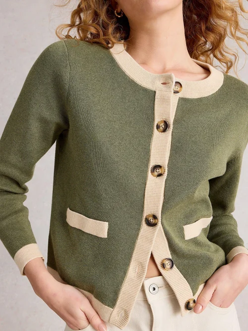 CHARLOTTE CARDI - Khaki Grn - 52 Image 3