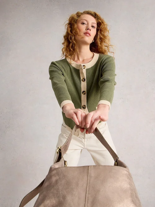 CHARLOTTE CARDI - Khaki Grn - 52 Image 1
