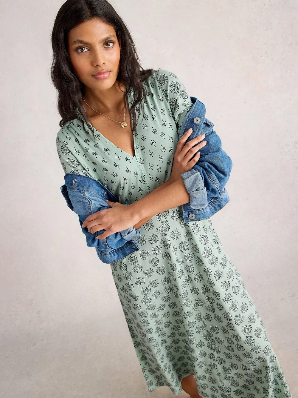 Robe En Jersey Megan - Lgt Green - 52/R Image 1