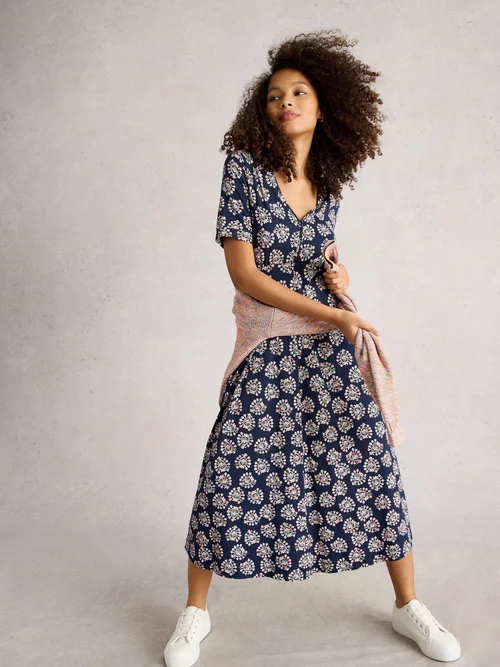 Robe En Jersey Megan - Navy Pr - 52/R Image 3