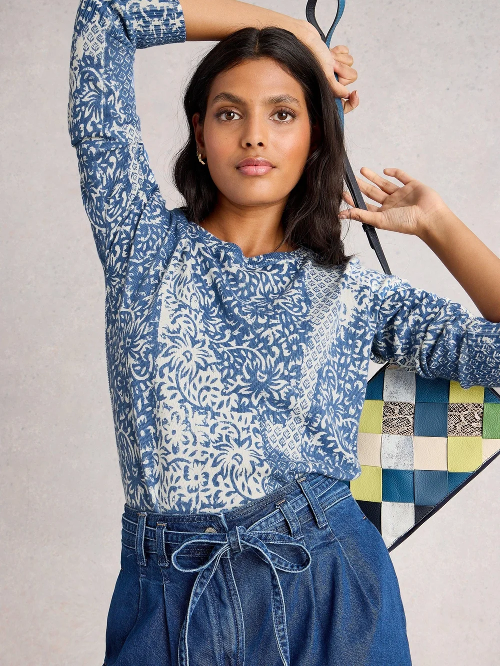 Pull Imprimé Olive - Blue Pr - 52 Image 1