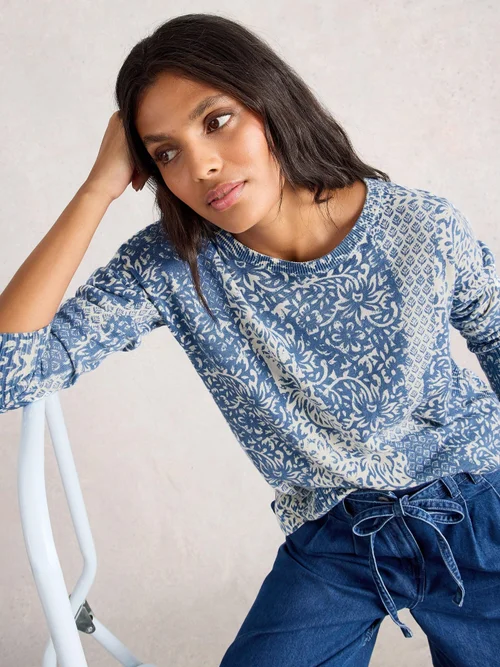 Pull Imprimé Olive - Blue Pr - 52 Image 3