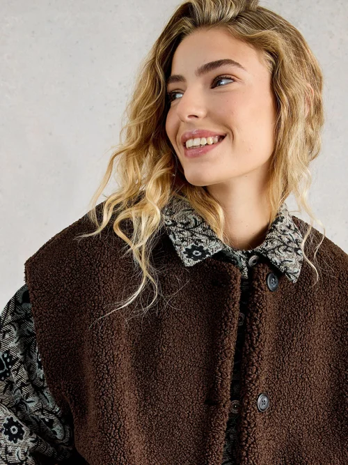 Gilet Borg - Dk Brown - S Image 3
