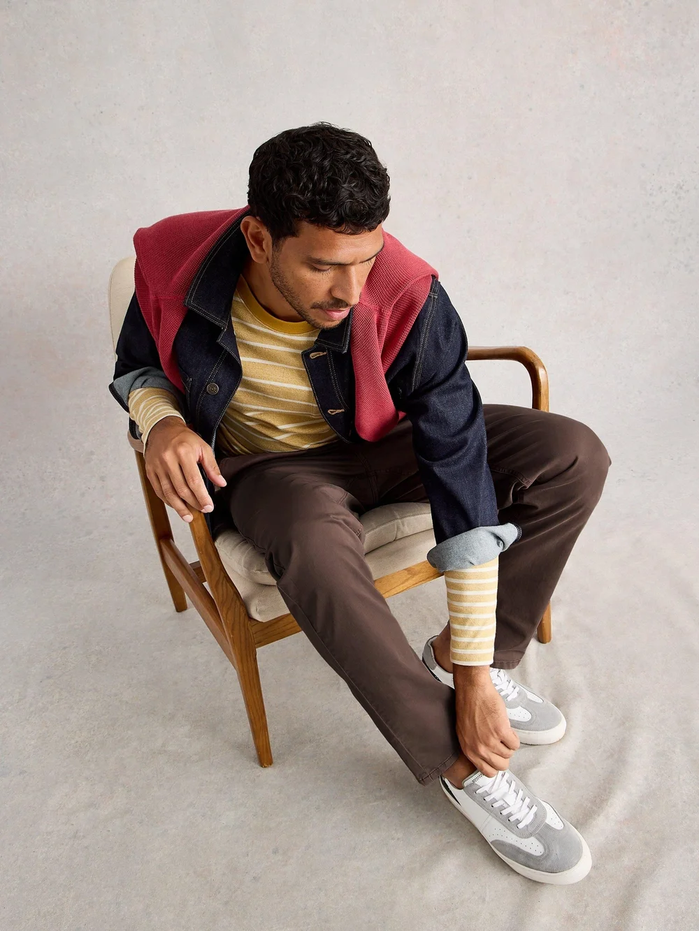 Pantalon chino biologique Sutton - Dk Brown - 36/R Image 1