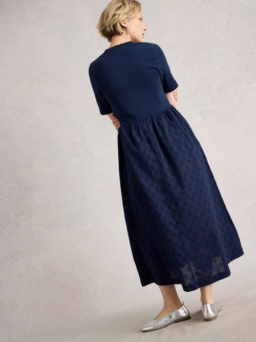 Robe brodée Vera - Dark Navy - 52/R Image 4