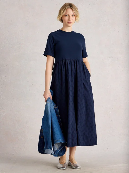 Robe brodée Vera - Dark Navy - 52/R Image 2