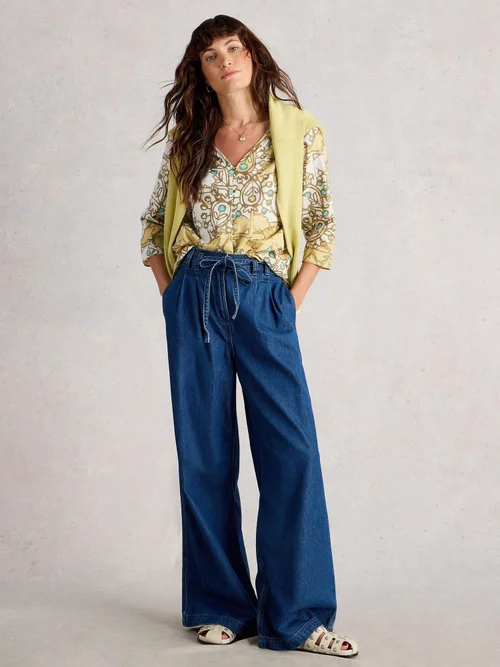 Bluse Rae aus Bio-Baumwolle - Yellow Mlt - 50 Image 2
