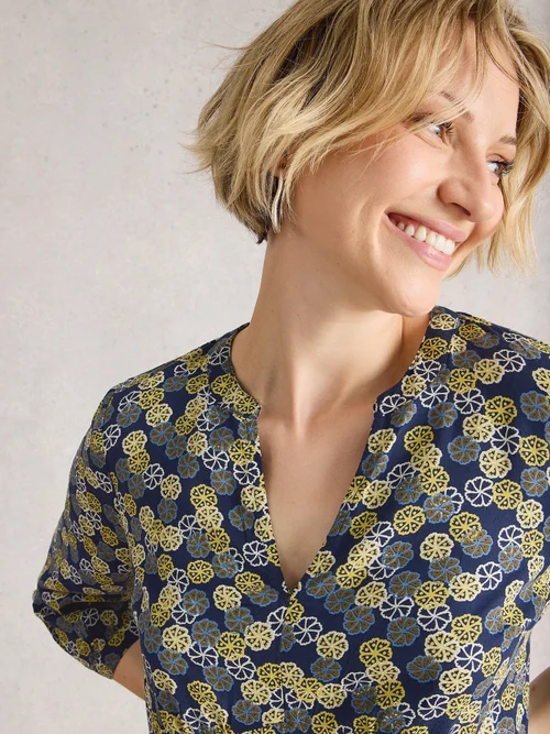 Robe Frances - Navy Multi - 52/R Image 3