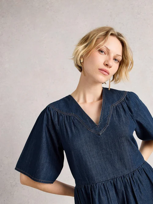Robe En Denim Leo - Dk Denim - 38/R Image 3