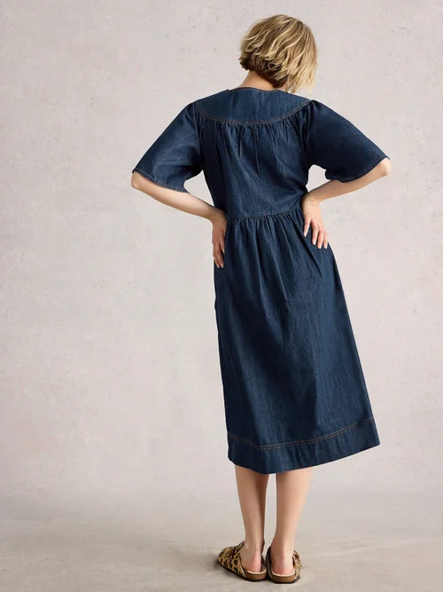 Robe En Denim Leo - Dk Denim - 38/R Image 4