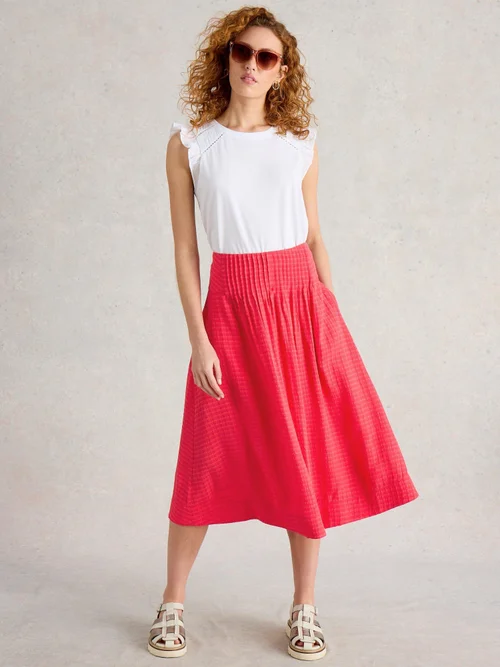 Jupe midi Charlotte - Dk Pink - 40/R Image 2