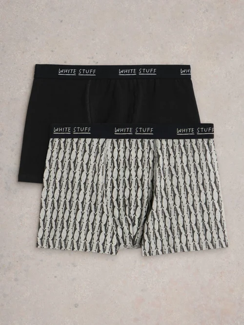 Boxershorts Hove Print & Uni - Grey Pr - XL Image 2