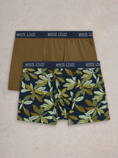 Boxershorts Hove Print & Uni - Navy Pr - XXXL Image 2