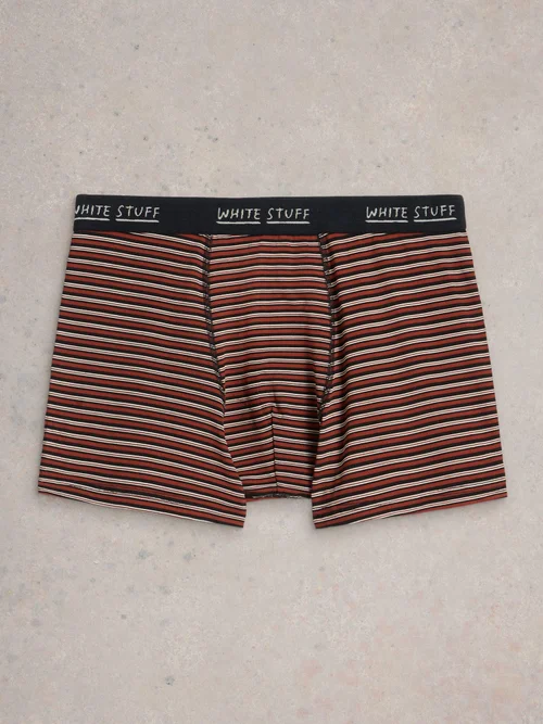 Boxershorts Hove Stripe & Uni - Red Mlt - XXXL Image 3