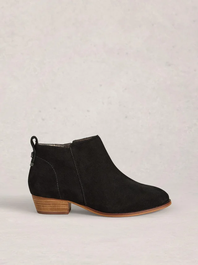 Bottines en daim à large coupe