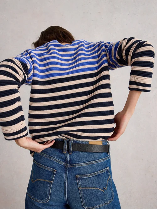 Pull Rayé Jana - Blue Mlt - 52 Image 4
