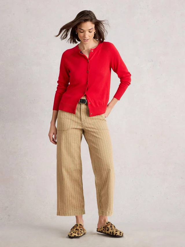 Jean court à jambes larges Tia