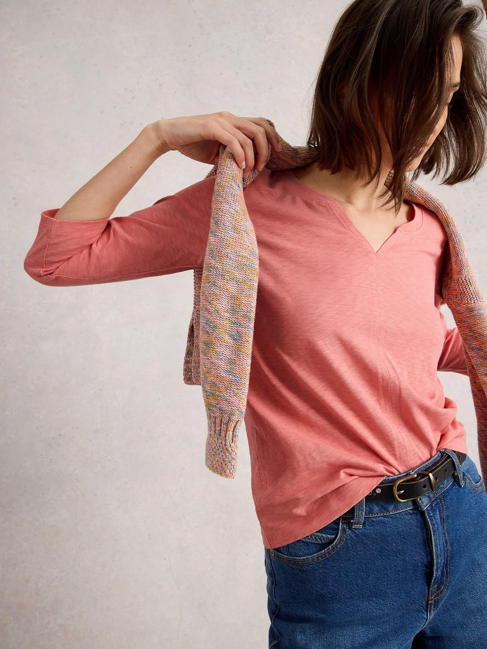 T-shirt à manches 3/4 Nelly - Mid Coral - 52 Image 1