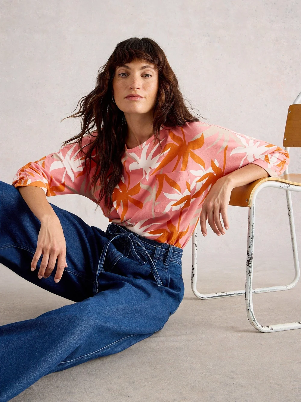 Haut Demi-Dolman - Coral Mlt - 46 Image 1