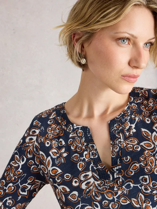 T-Shirt Weaver Encollement - Navy Pr - 52 Image 3