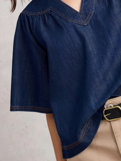 Haut En Denim Leo - Dk Denim - 42 Image 3