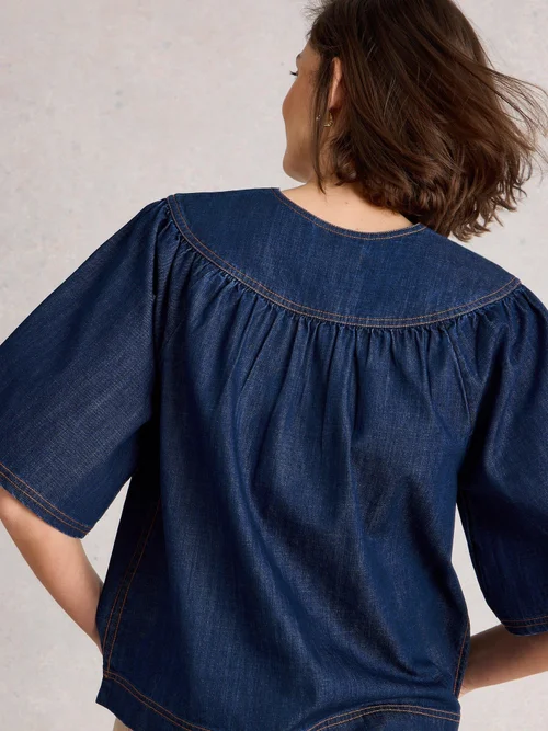 Haut En Denim Leo - Dk Denim - 42 Image 4
