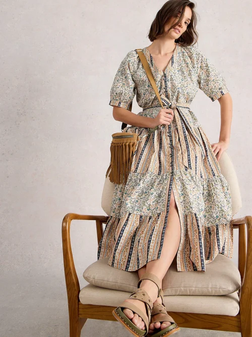 Robe Midi Clementine - Ivory Mlt - 52/R Image 1