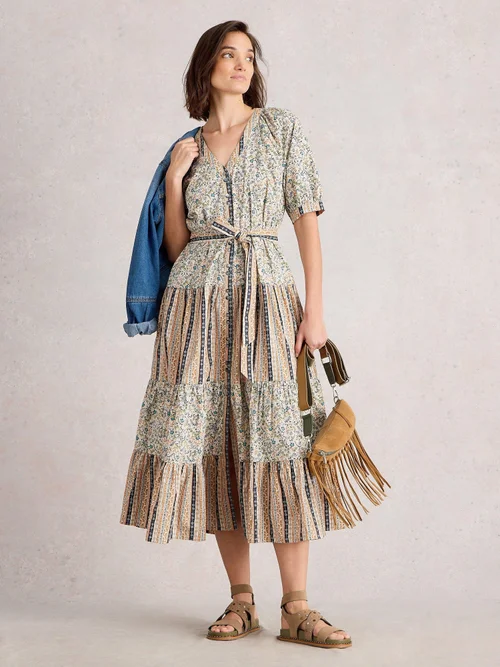 Robe Midi Clementine - Ivory Mlt - 50/R Image 2