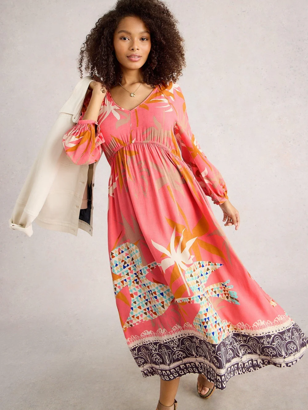 Robe Midi Imogen - Pink Mlt - 52/R Image 1