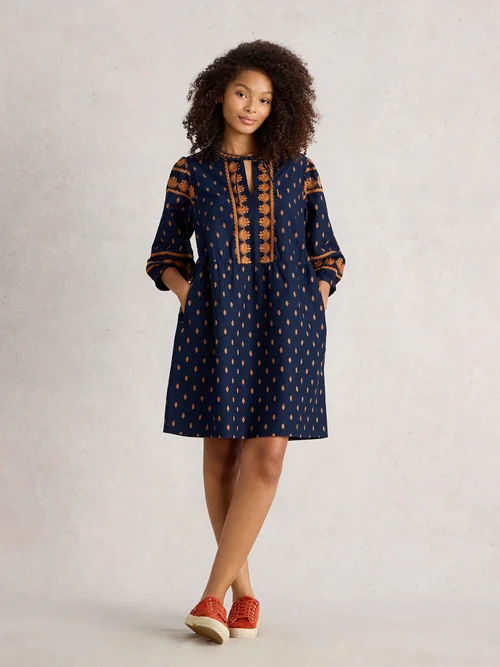 Robe brodée Lila - Navy Multi - 46 Image 2