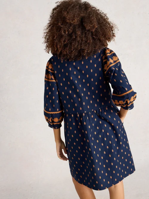 Robe brodée Lila - Navy Multi - 46 Image 4