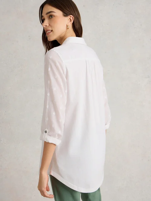 Chemise Longue Annie Mix - Pale Ivory - 52 Image 4