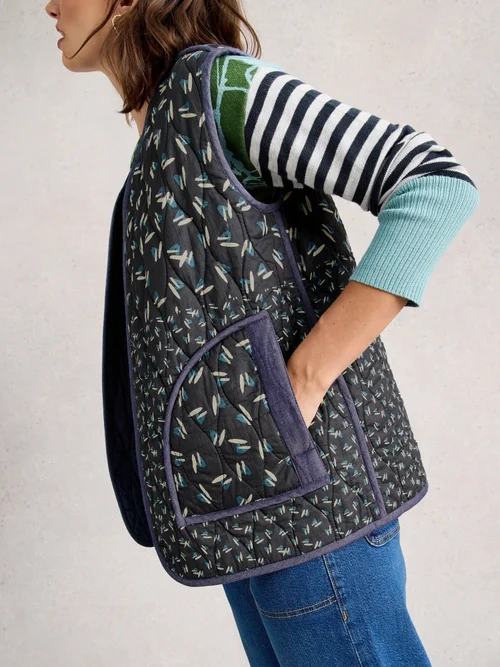 Gilet Imprimé Carla - Blue Mlt - S Image 3