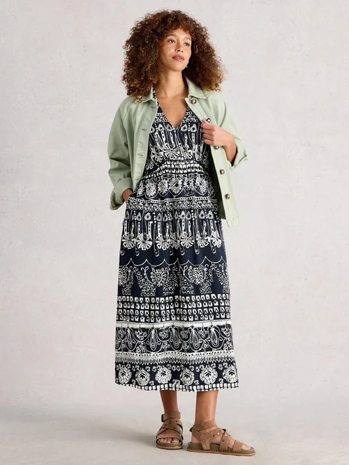 Robe Midi Lucy - Navy Pr - 40/R Image 2