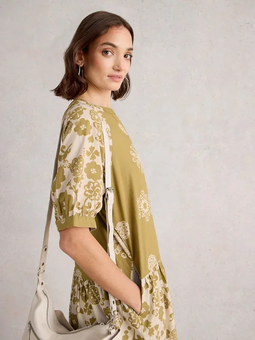 Robe imprimée mixte Eva - Green Pr - 40/R Image 1