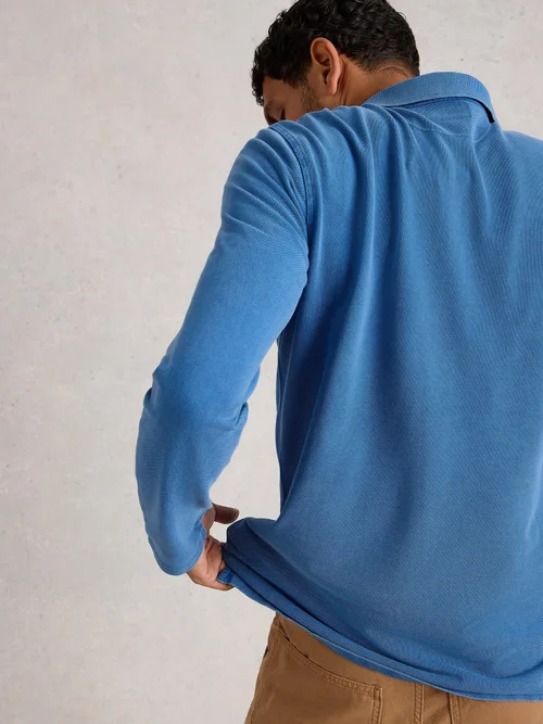 Polo Utilitaire Ls - Mid Blue - XXXL/R Image 4