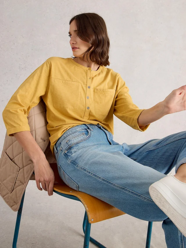 Langarmshirt Beth mit 3/4-Ärmeln