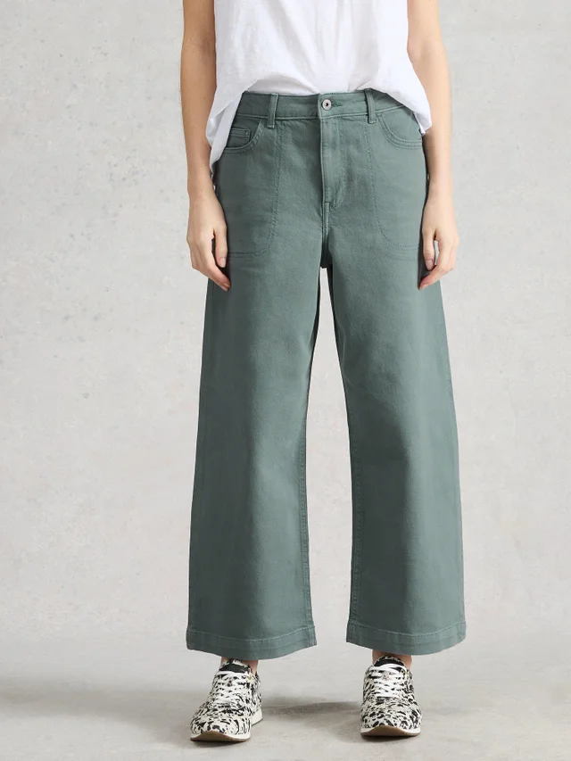 Jean Court À Jambes Larges Tia