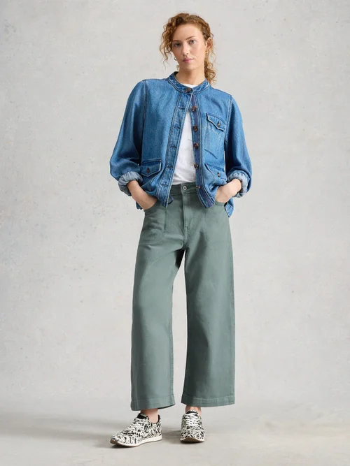 Jean Court À Jambes Larges Tia - Mid Blue - 52/R Image 1