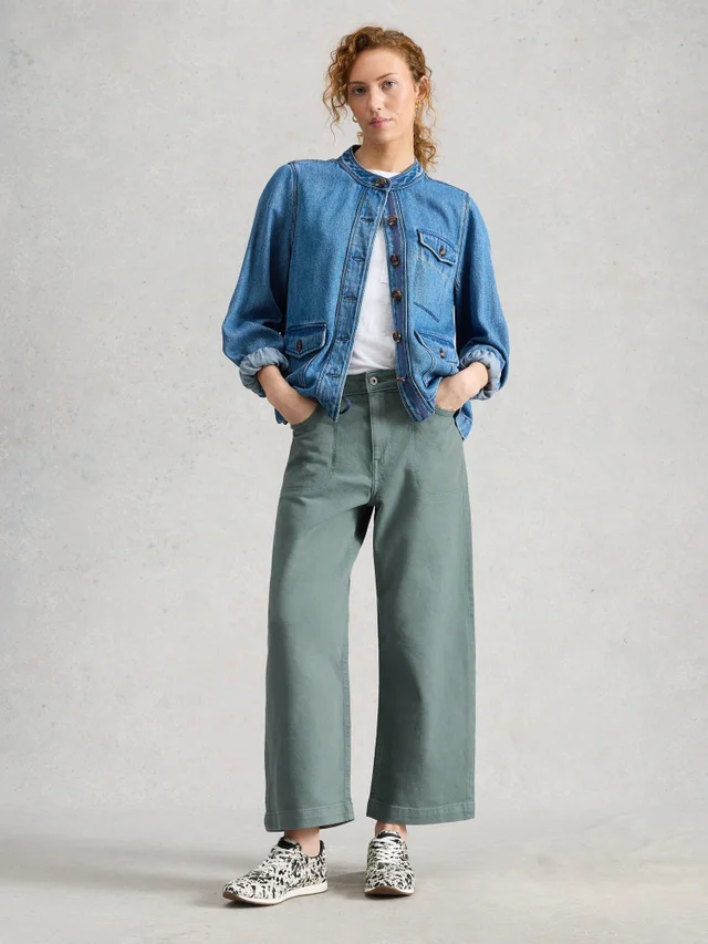 Jean Court À Jambes Larges Tia