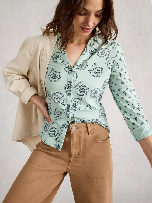 Chemise En Jersey Annie - Green Pr - 52 Image 3
