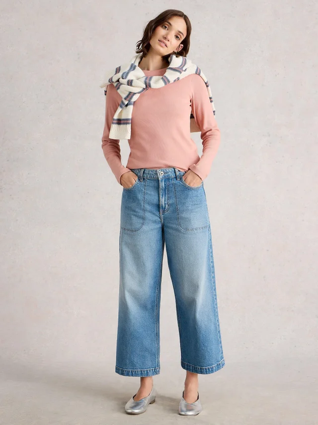 T-Shirt À Manches Longues Et Coudes Ribbés Sadie