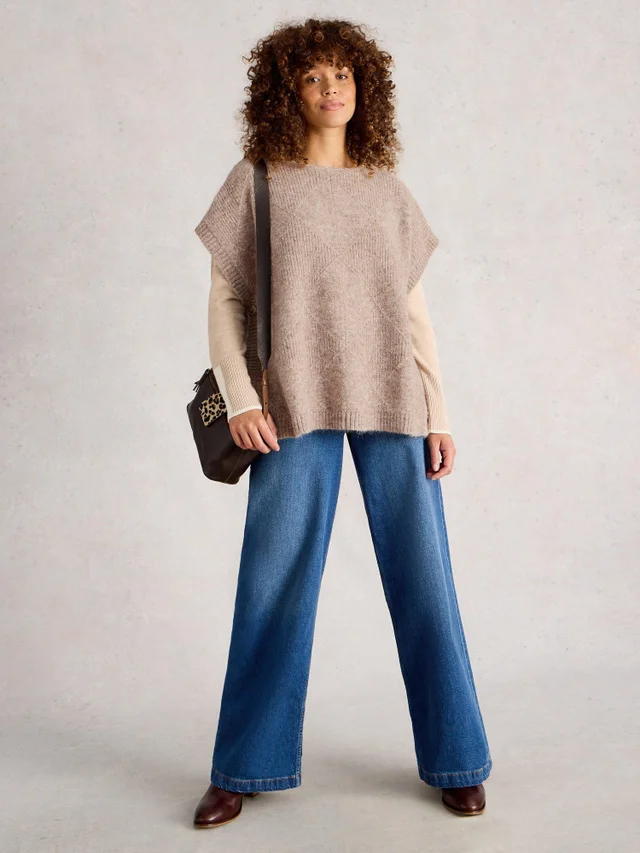 Poncho À Mailles Losanges