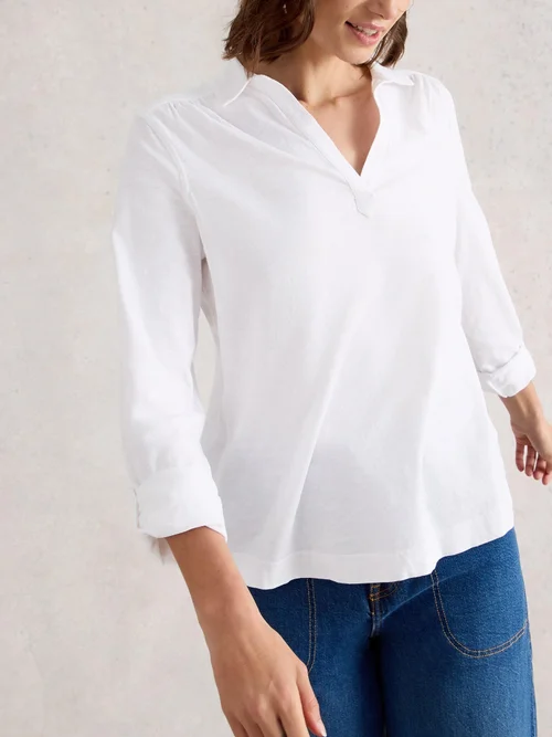 Chemise Ls Allie - Bril White - 52 Image 3