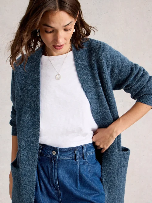 Cardigan Long Erin - Dk Blue - XL Image 3